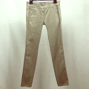 Roberto Cavalli Vintage Shimmery Tan Denim Jeans